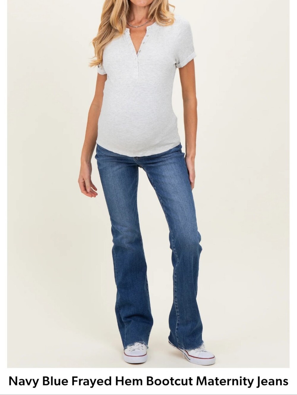 Pinkblush maternity Navy Blue Boot cut Maternity Jeans